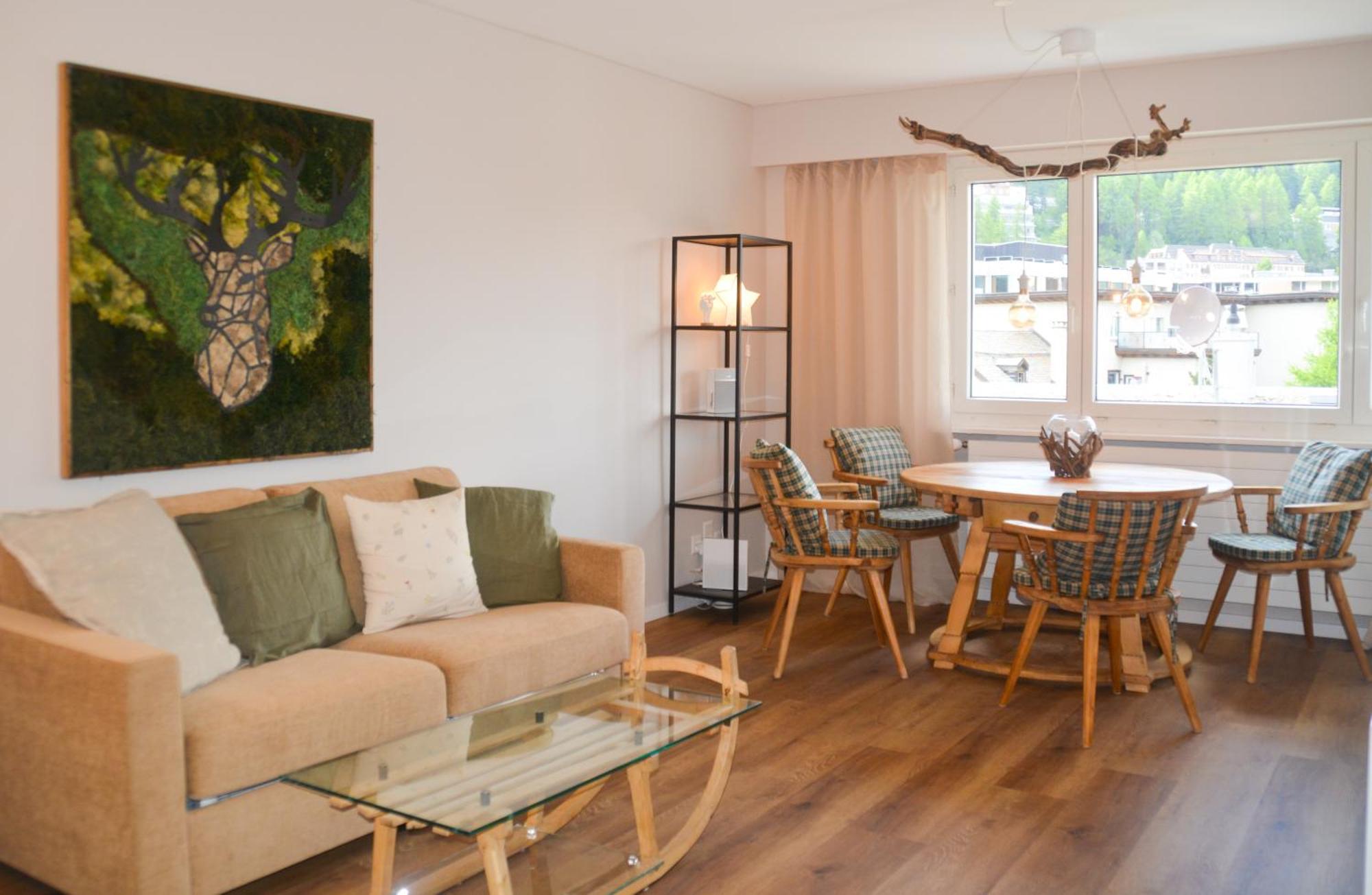Swissme - Neu-Seeblick-Balkon-Parkplatz-Nahe Bergbahn St. Moritz Luaran gambar